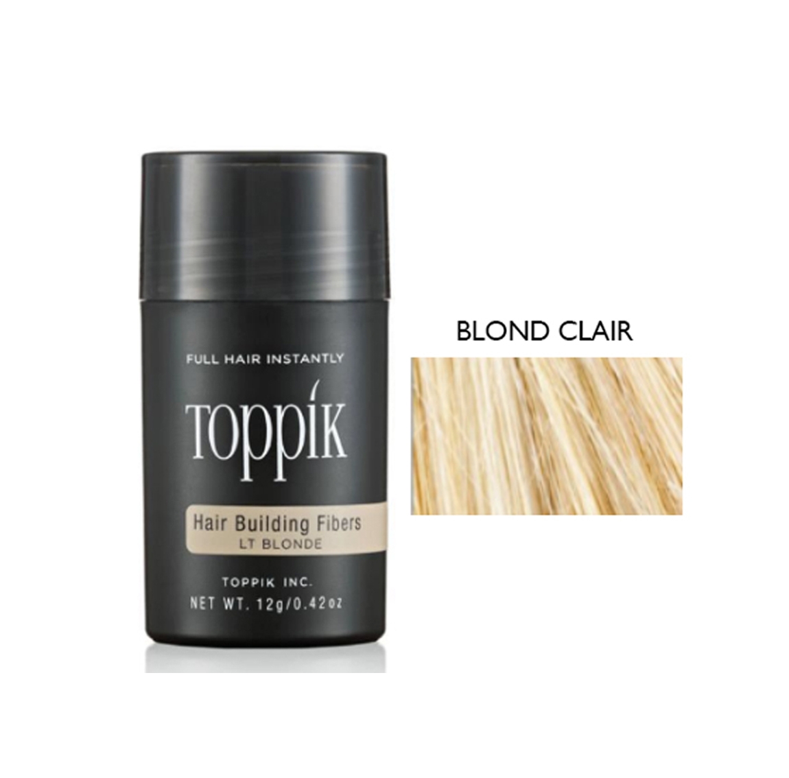 Poudre Toppik, masquer perte cheveux, calvitie, blond clair, homme, femme, Elite Hair International