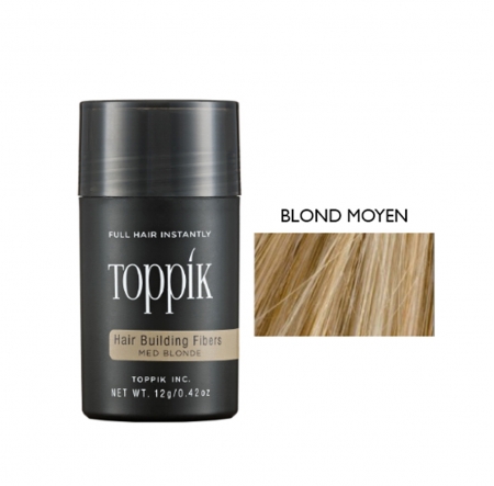Poudre Toppik, masquer perte cheveux, calvitie, blond moyen, homme, femme, Elite Hair International