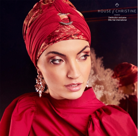Bonnet chimio boho foulard amovible, valentino, christine headwear