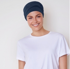 turban viva twin set, Turban Viva avec bandeau amovible, denim