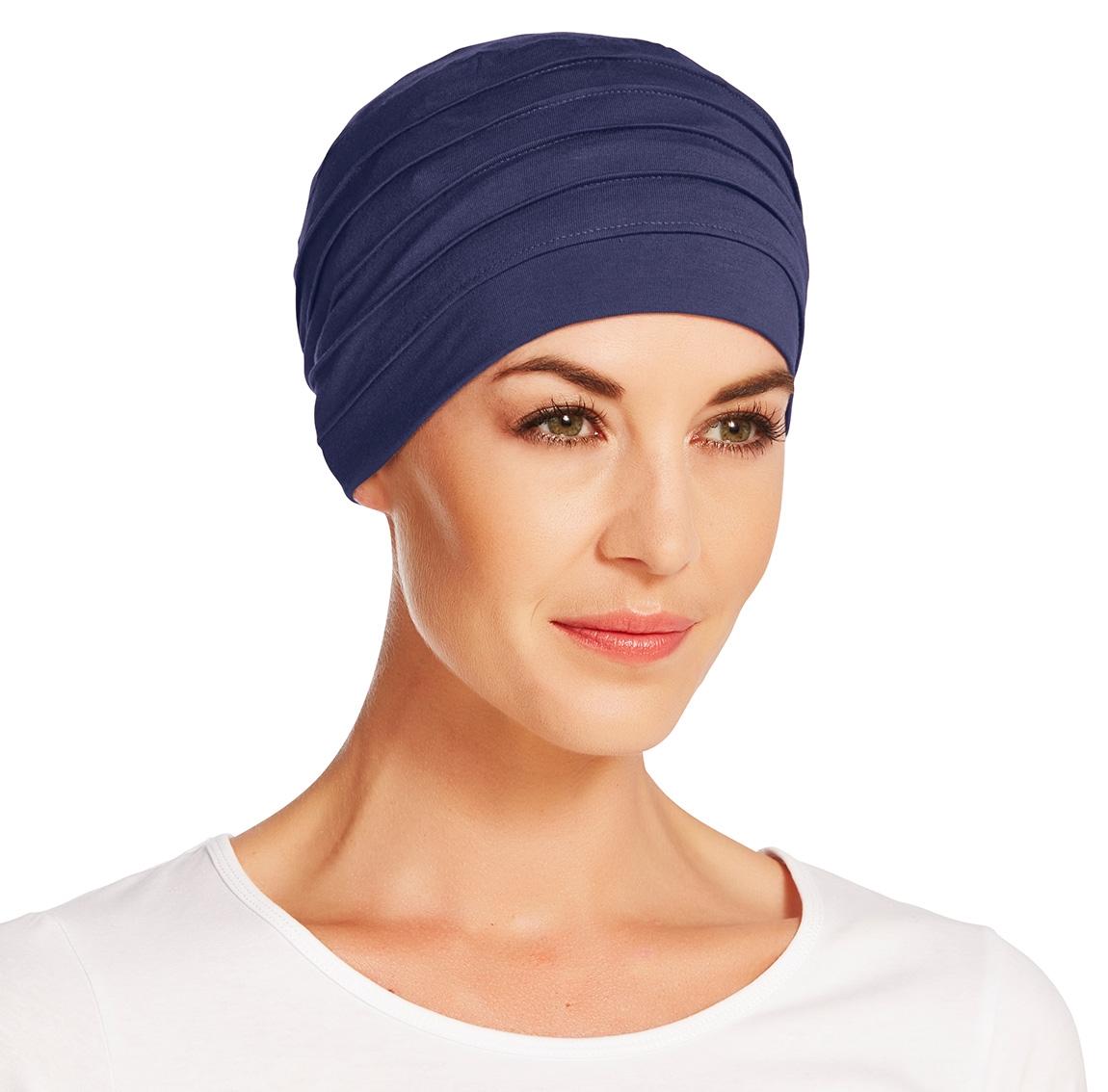 Bonnet chimio, bonnet zen bambou, midnight, Christine Headwear