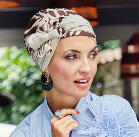 Bonnet chimio boho foulard amovible, origine, christine headwear