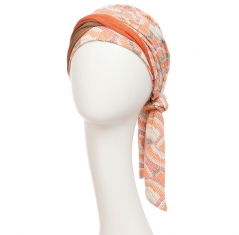 turban foulard béatrice bambou, turban chimio, cancer, christine headwear, canopée