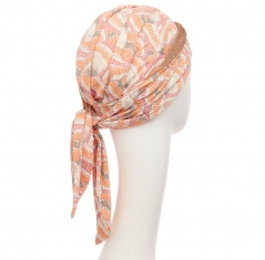 turban foulard béatrice bambou, turban chimio, cancer, christine headwear, canopée