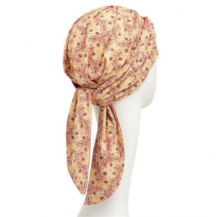 turban foulard béatrice bambou, turban chimio, cancer, christine headwear, soleil de provence