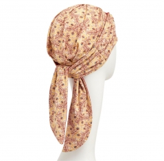 turban foulard béatrice bambou, turban chimio, cancer, christine headwear, soleil de provence