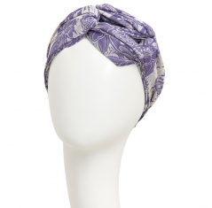 turban twin set boho, turban chimio, cancer, christine headwear, améthyste