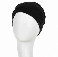 bonnet zuri, bonnet chimio, bonnet cancer, fleur intégrée, ébène