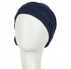 bonnet zuri, bonnet chimio, bonnet cancer, fleur intégrée, navy