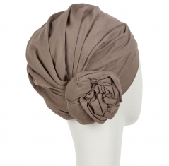 bonnet zuri, bonnet chimio, bonnet cancer, fleur intégrée, praline