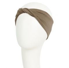 turban viva twin set, Turban Viva avec bandeau amovible, havane