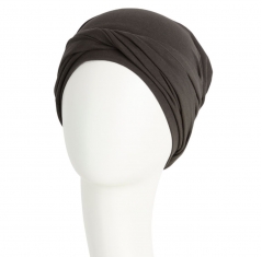 turban viva twin set, Turban Viva avec bandeau amovible, moka