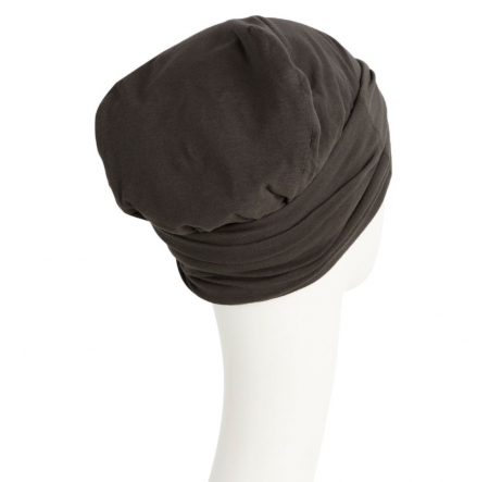 turban viva twin set, Turban Viva avec bandeau amovible, moka