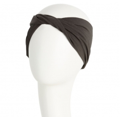 turban viva twin set, Turban Viva avec bandeau amovible, moka