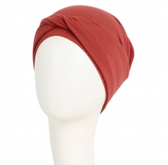 turban viva twin set, Turban Viva avec bandeau amovible, terracotta
