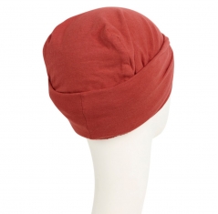 turban viva twin set, Turban Viva avec bandeau amovible, terracotta