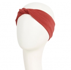 turban viva twin set, Turban Viva avec bandeau amovible, terracotta