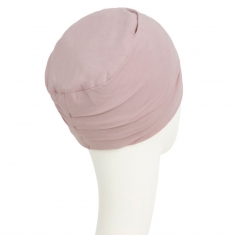 bonnet chimio, bonnet cancer, bonnet viva, bonnet viva calin, house of christine headwear, elite hair international, rose poudré