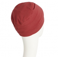 bonnet chimio, bonnet cancer, bonnet viva, bonnet viva calin, house of christine headwear, elite hair international, terracotta