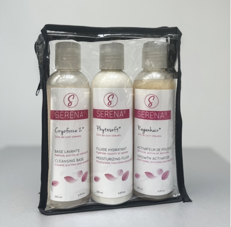 kit, serena, soin, cuir chevelu, cryoforce, phytosoft, regenhair, chimio, cancer, routine, elite hair international