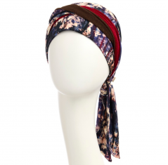 turban foulard béatrice bambou, turban chimio, cancer, christine headwear, galaxie