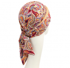 turban foulard béatrice bambou, turban chimio, cancer, christine headwear, palmyre