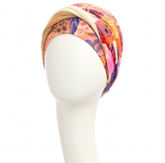 Bonnet chimio easy bambou, christine headwear, elite hair international, flowers paradise