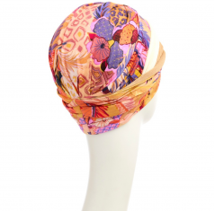 Bonnet chimio easy bambou, christine headwear, elite hair international, flowers paradise