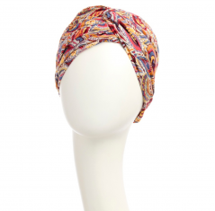 bonnet joyo bambou, bonnet plissé, bonnet avec une torsade sur le dessus, bonnet chimio, palmyre