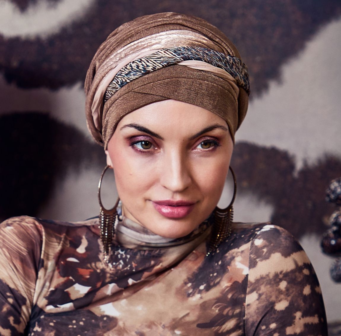 Bonnet chimio boho, boho spirit, style bohème, christine headwear, perte de cheveux, cancer, siena