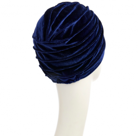 Bonnet chimio boho, boho spirit, style bohème, christine headwear, perte de cheveux, cancer, velvet midnight