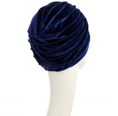 Bonnet chimio boho, boho spirit, style bohème, christine headwear, perte de cheveux, cancer, velvet midnight