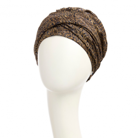 Bonnet chimio boho, boho spirit, style bohème, christine headwear, perte de cheveux, cancer, plaza