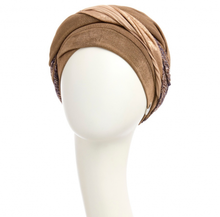 Bonnet chimio boho, boho spirit, style bohème, christine headwear, perte de cheveux, cancer, siena