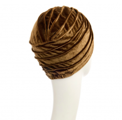 Bonnet chimio boho, boho spirit, style bohème, christine headwear, perte de cheveux, cancer, velvet bronze