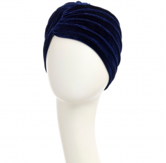 Bonnet chimio boho, boho spirit, style bohème, christine headwear, perte de cheveux, cancer, velvet midnight