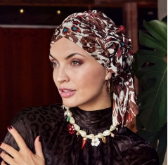 turban twin set boho, turban chimio, cancer, christine headwear, salsa