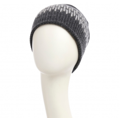 bonnet en laine, bonnet chimio, bonnet hiver, laine mérinos, cachemire, val d'isère gris