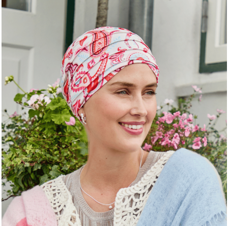 Turban Chimio Avec Bandeau élastique - Modèle Dorothée En Synthétique Blanc - Taille Moyenne