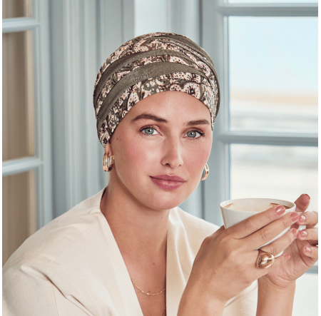 Turban chimio Set Molly multicolore Gisela Mayer - Autrement Belle
