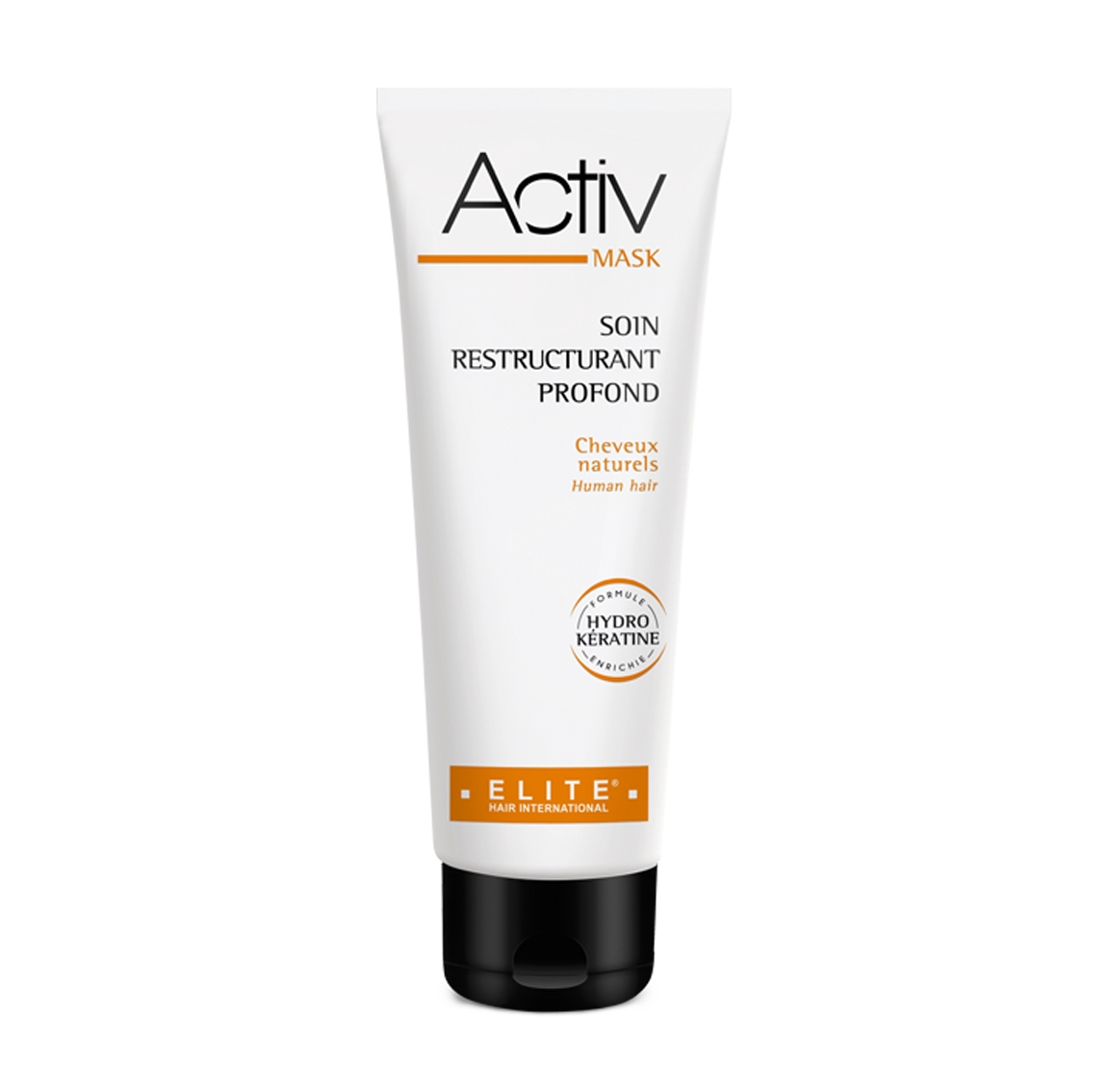 Packaging Activ Mask de la ligne Activ d'Elite Hair International