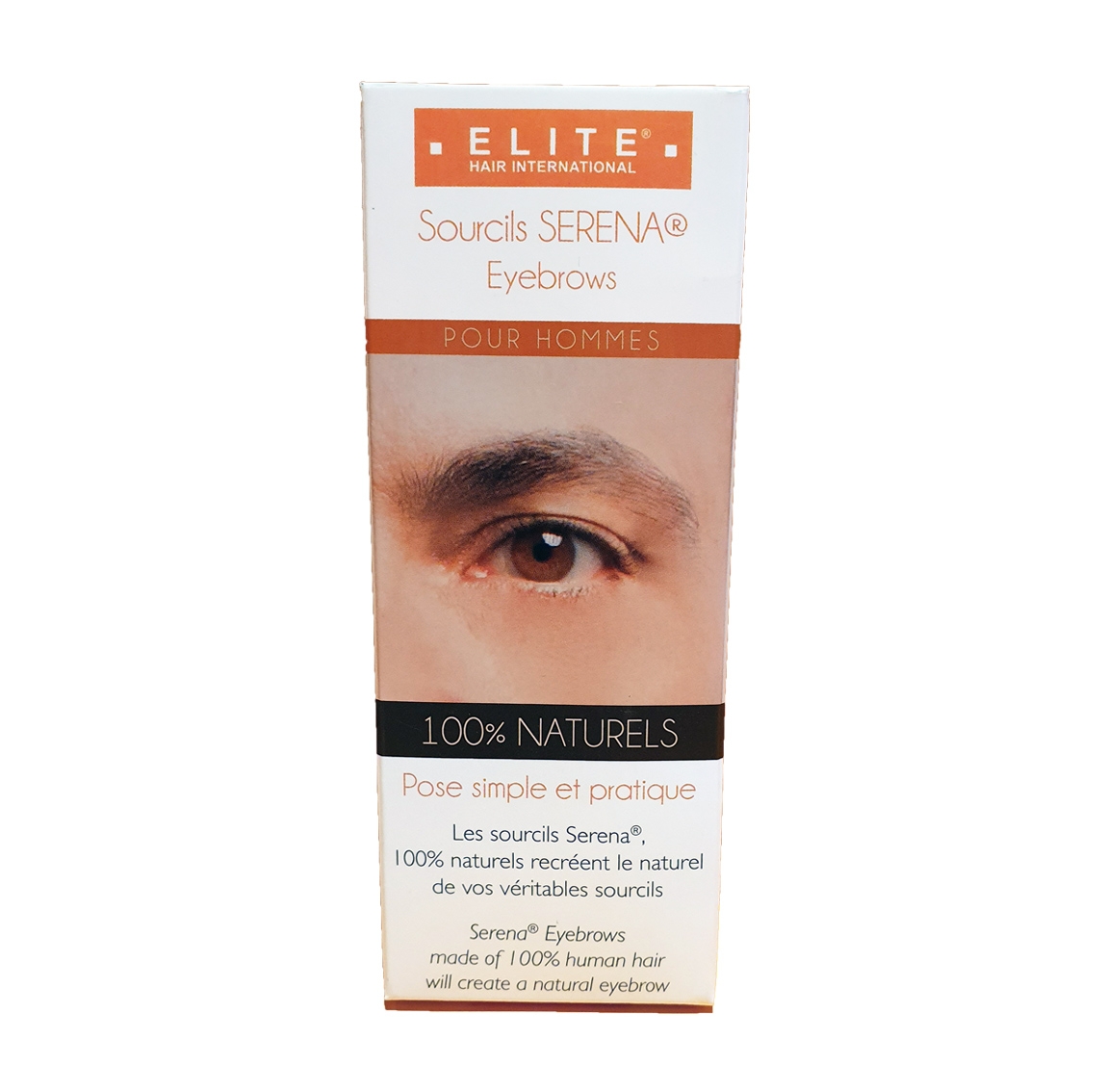 Sourcils 100% naturels SERENA pour homme